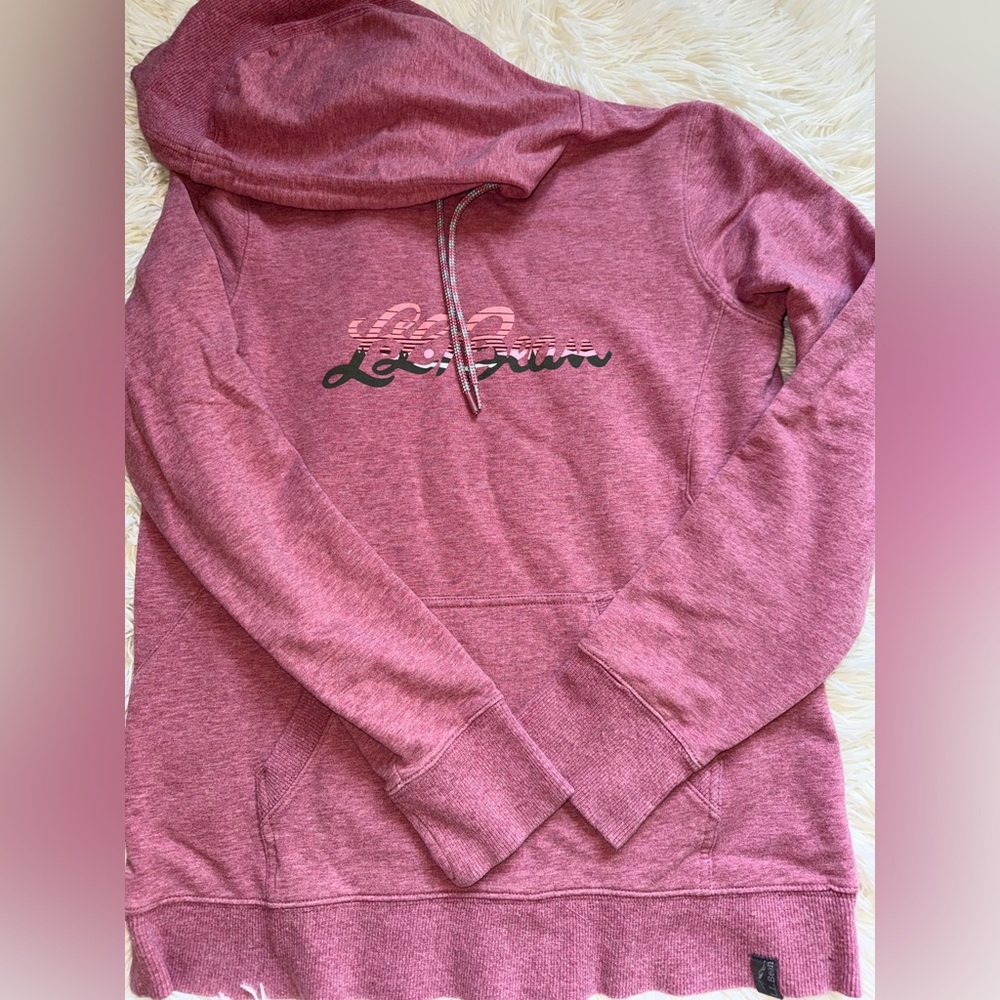 L.L. Bean Pink Heather Logo Hoodie